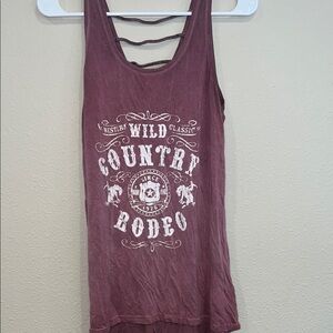Maurices Western Country Rodeo Tank Top - Purple
